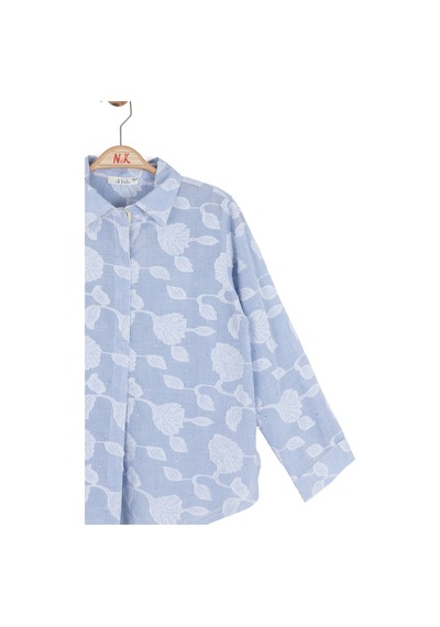 Xo Kids Kız Çocuk Gömlek 8-14 Yaş 31319 Mavi