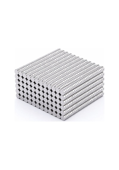 5 Adet - 5x10 Mm Neodyum Mıknatıs Yuvarlak Güçlü Neodim