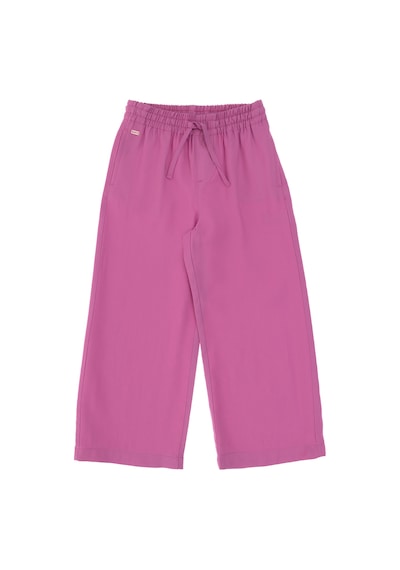 U.S. Polo Assn. Kız Çocuk Fuşya Loose Fit Modal Karışımlı Kanvas Pantolon 50309120-VR023