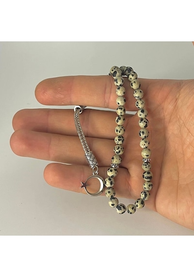 Sertifikalı Dalmaçyalı Jasper 6mm 33lük Doğal Taş Tesbih