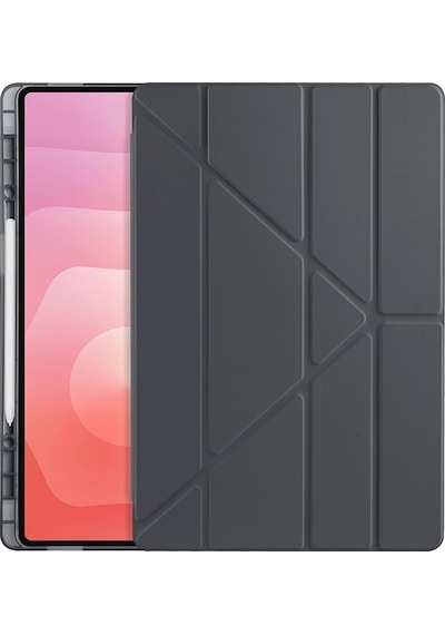 Vendas Samsung Galaxy Uyumlu Tab S11 Ultra Kılıf Zore Tri Folding Kalem Bölmeli Standlı Kılıf Kapaklı Kılıf