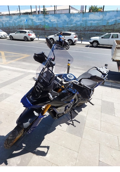 Suzuki Vstrom 800 De Uzun Ön Cam Açık Füme 47cm 4mm Zeus Vstrom800