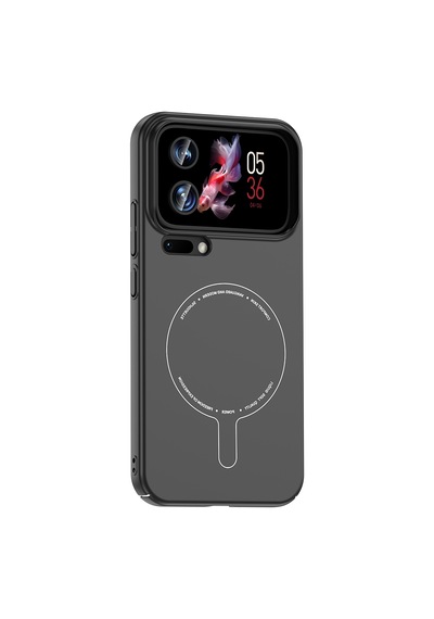 Xiaomi 17 Pro Max Kılıf Mat Görünümlü Soft Pürüzsüz Yüzey M-safe Şarj Özellikli Kamera Korumalı Sert Kapak Siyah