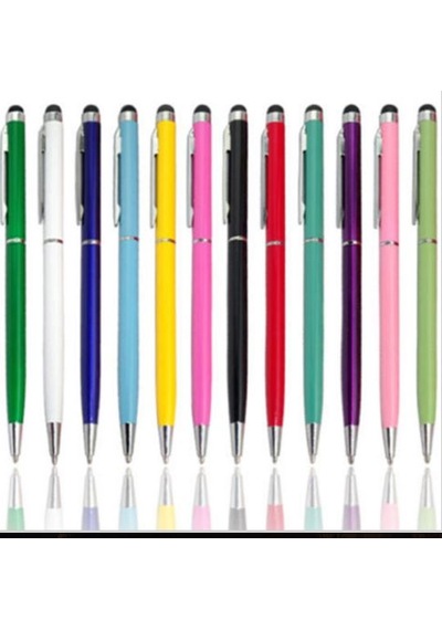 Stylus Dokunmatik Ekran Kalemi Tükenmez Kalem ( 2 Adet )