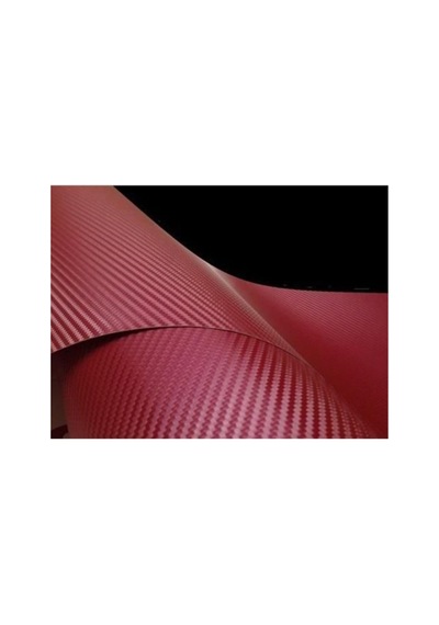 Bordo Karbon Kaplama Folyosu 50 Cm X 127 Cm