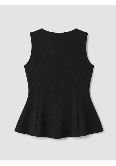 Lcw Vision Siyah Bisiklet Yaka Peplum Bluz