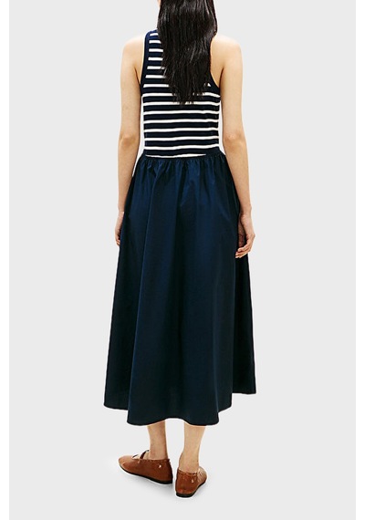 Tommy Hilfiger Bayan Elbise Ww0ww49628 0x3 Lacivert-beyaz