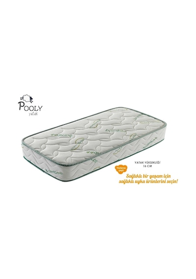 Uzunbebe 90X200 Bamboo Ortopedik Yaylı Yatak Ortopedik 90*200 Yaylı Yatak