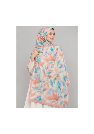 Ardün Hijab Desenli Bambu Kraş Şal Tok Duran Kadın Şal Pembe - 938080450 Pembe
