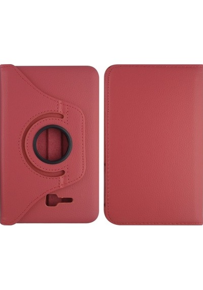 Samsung Uyumlu Galaxy T111 Tab 3 Lite Için Nettech 0.7 Mm Suni Deri 360