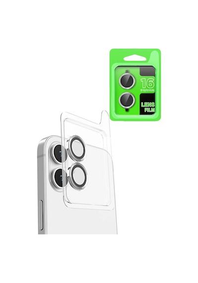 İphone 16 Plus Raze Metal Kamera Lens - Beyaz 07583612