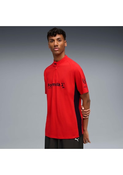 Puma F1 75yrs Erkek Standart Kesim Polo 632657 03 KIrmızı