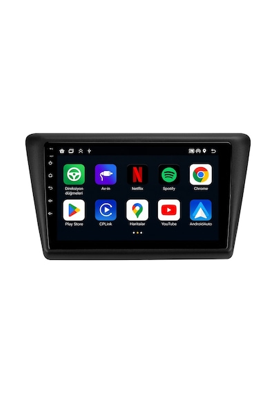 Skoda Rapid 2013-2018 Android Multimedya Carplay Android Auto Navigasyon Kameralı 6gb Ram 64gb 9"