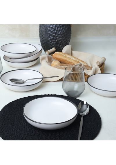 Simply Nordic Yemek Tabağı 18 Cm 6 Adet 19985 Beyaz