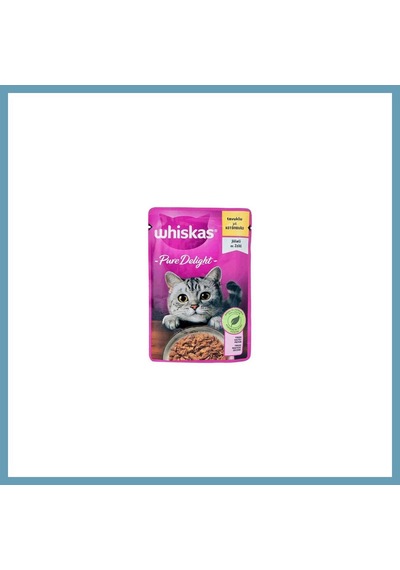 Whiskas Pouch Pure Delight Jöle İçinde Tavuklu Yetişkin Kedi Konservesi 85 Gr Mbt06