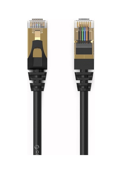 Orico CAT7 Ethernet Kablosu 100 CM Siyah Pug-C7-10