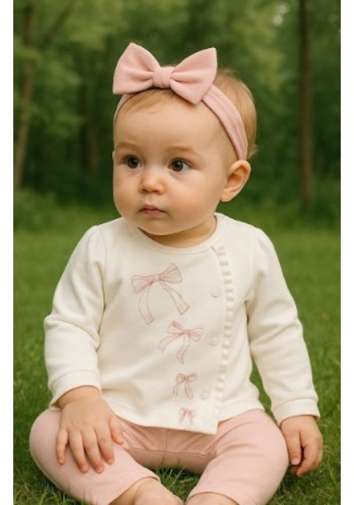 Babycosy Organik 2li Takım Ekru - Pudra-12752 Ekru