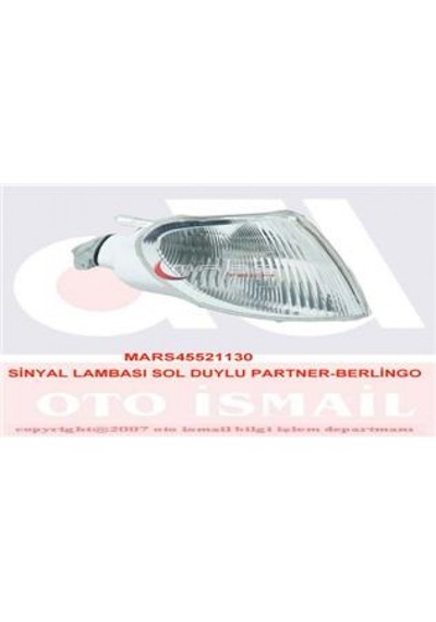 Sinyal - 10 - Lambası Sol Duylu Peugeot Partner - Novapazr - 1996-2002
