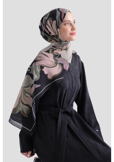 Armine Elegance Pamuk - İpek Şal As559 Siyah