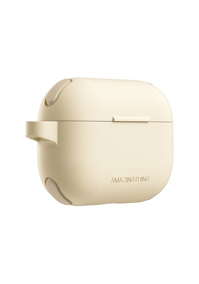 Apple Uyumlu AirPods Pro 2 Amazingthing Airbag Köşe Tasarımlı Omni Serisi Silikon Kapak Desert Titanyum