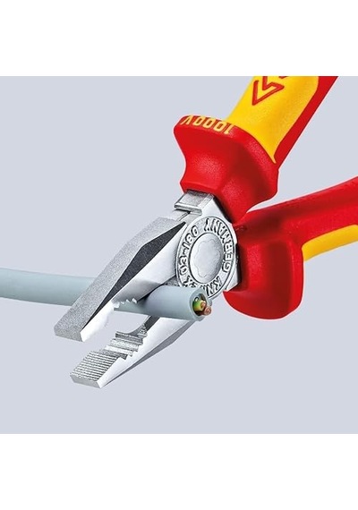 Knipex Kombine Pense, Krom Kaplama, Çok Bileşenli Manşonlarla Izo
