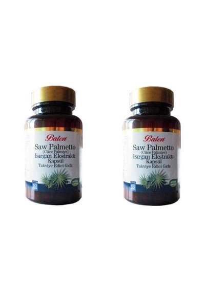 Balen 2 Adet Saw Palmetto Cüce Palmiye Isırgan Ekstraktı 375Mg 60