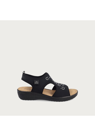 2003 Black Sandalet Kadın 55 H76 Le Fly Flot Fresh Cloth 2003 Black