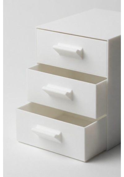 3 Çekmeceli Masaüstü Organizer Mini Şifonyer Takı Makyaj Düzenleyici 18x15x18 Cm