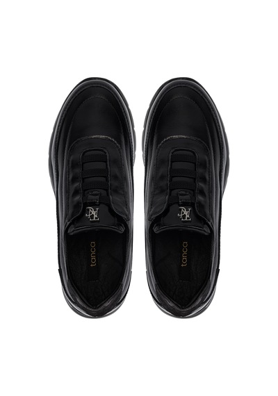Tamer Tanca Kadın Hakiki Deri Siyah Kırışık Rugan Sneakers & Spor Ayakkabı 298 3215 Bn Ayk Y26 Sıyah Krsk Rgn