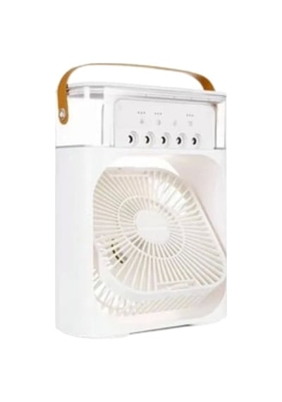 Mini Klima Fan Usb'li, 7 Renk Gece Işığı, 3'ü 1 Arada Fonksiyon