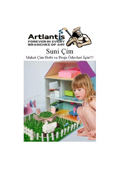 Ayrex Artlantis Yapay Çim A4 20x30 Cm 5 Adet A4 Boyutunda Maket Çim Dekorati Yapay Çim Halı Teraryum Suni Çim Diğer