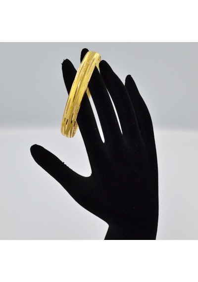 Ozanlar Gold 22 Ayar Çizgi Desenli Bilezik 10 G
