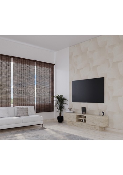 Liva Tv Sehpası Bazalı 160 Cm - Traverten Traverten