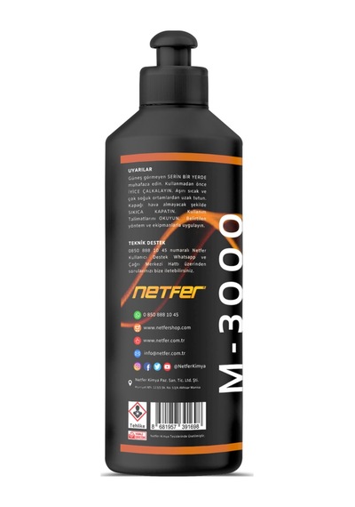 Netfer M-3000 Marin İnce Tekne Pastası 500 Ml