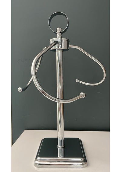 Hera Kristal Halkalı Havluluk Gümüş 44 Cm Gümüş