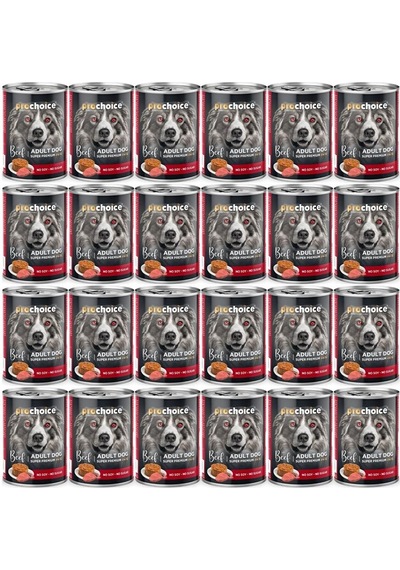 Pro Choice Sigir Etli Sekersiz Ezme Yetiskin Köpek Konservesi 400gr 24 Adet