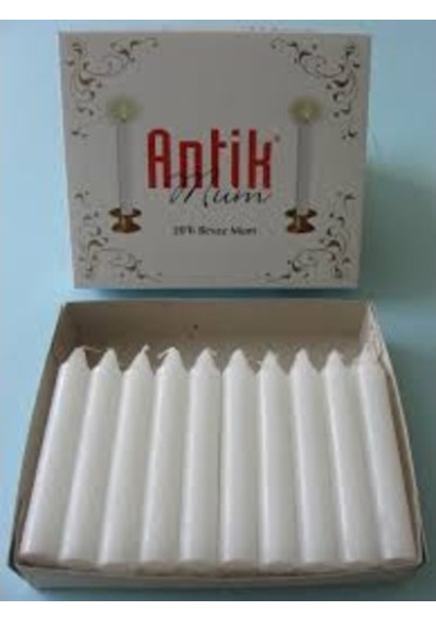 Beyaz Mum Büyük Boy 20 Adet-1 Paket