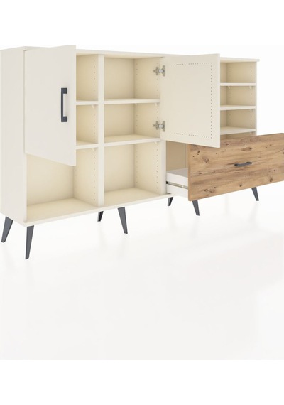 Arges Konsol 7 Raflı Tek Çekmeceli 2 Kapaklı 176x30x99 Aytaşı-aytaşı/çam Aytası/atlas Çam - Aytası Arges Konsol 7 Raflı Tek Çekmeceli 2 Kapaklı 176x30x99 Aytaşı-aytaşı/çam Aytası/atlas Çam - Aytası
