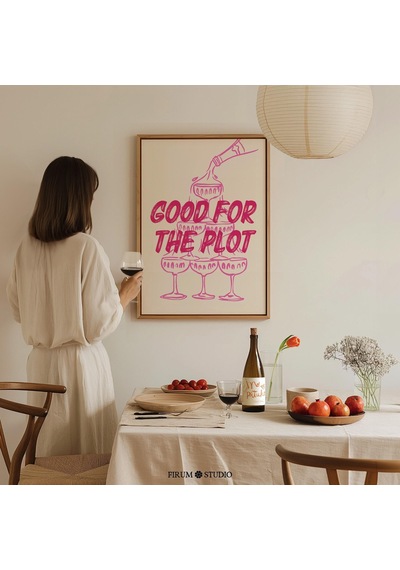 Arsa Bar Duvar Sanatı, Pembe Bar Arabası Sanatı, Alkol Espri Sanatı Poster