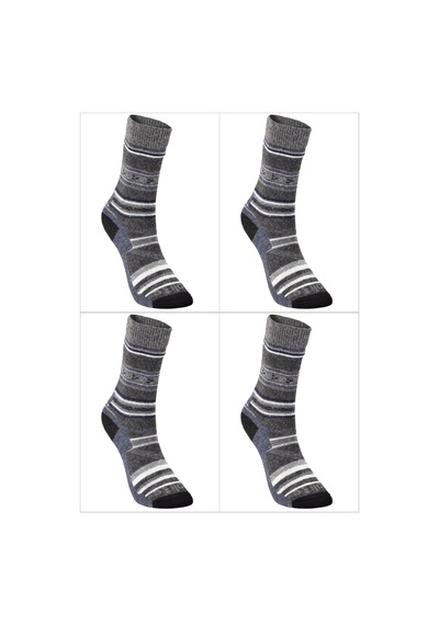 Evolite Nord Merino Çorap-mavi 4'lü Set Mavi