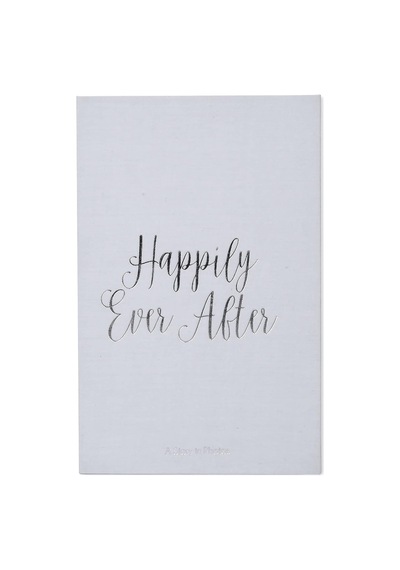 Haven Home Decor Linen Happily Ever After Sehpa Albümü 180 4x6 Fotoğraf, Gri, 9' X 13.75' X 2'