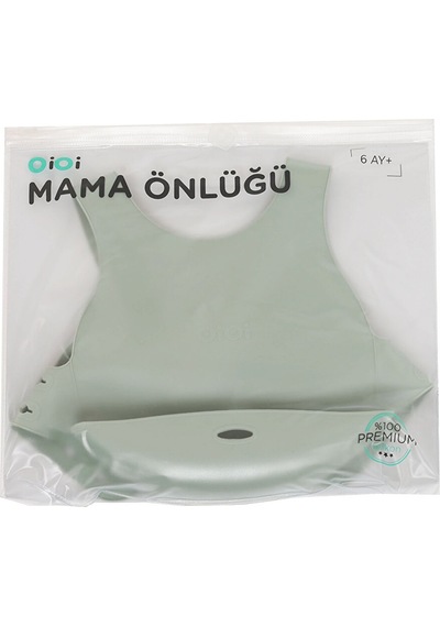Silikon Bebek Mama Önlüğü River Green 5 Adet