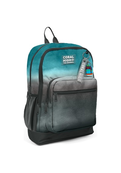 Coral High Kids Turkuaz Gri Batik Okul Sırt Çantası 23768
