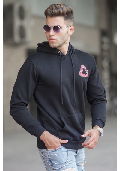 Madmext Madmext Siyah Baskılı Sweatshirt 5303-siyah Siyah