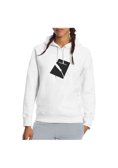 Anime Note Book Baskılı Beyaz Kadın Kapşonlu Sweatshirt