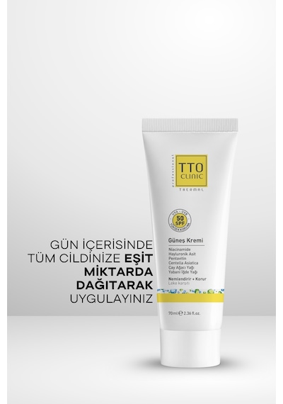Tto Clinic Leke Karşıtı Koruyucu Güneş Kremi SPF50 70 ML