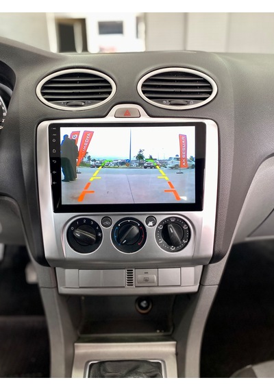 Ford Focus 2 Analog Ac 2005-11 9 Gri Uyumlu Androıd Multimedya Gerçek 2/32 Kablosuz Carplay Geri Görüş Kameralı 9"