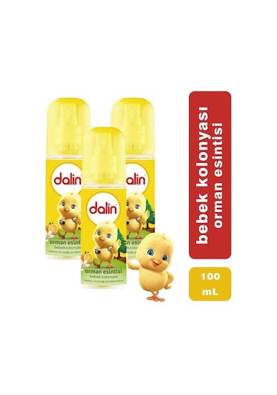 Dalin Bebek Kolonyası Sprey Orman Esintisi 100 Ml 3 Adet