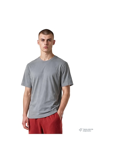 Talek Erkek Gri Günlük Stil T-shirt 26ke0007-grı