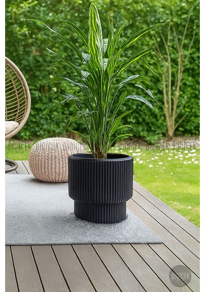 Vega Saksı 32 Cm Mocha Kahverengi